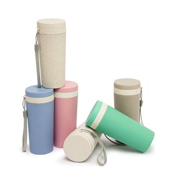 Copo com Parede Dupla em Fibra de Bambu de 350ml