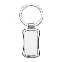 Chaveiro de Metal Retangular com Chapa Central