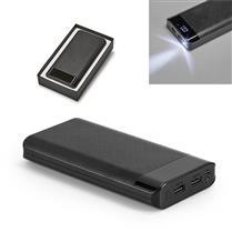 Power bank com bateria de lítio.
