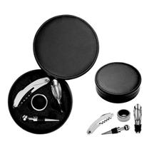 Kit Vinho com 4 Peças e Plaquinha de Metal