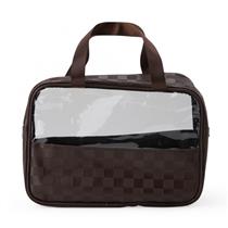 Necessaire PVC e Couro Sintético