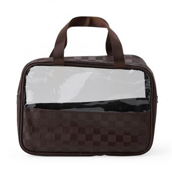 Necessaire PVC e Couro Sintético