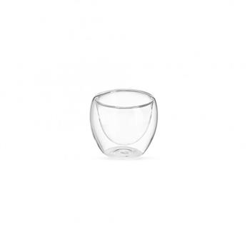 Copo Vidro Parede Dupla 80ml