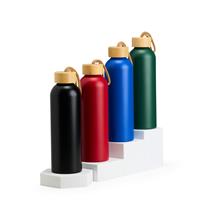 Garrafa de Alumínio com tampa de Bambu 800ml