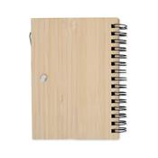 Caderno de Bambu com Caneta