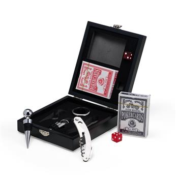 Kit Vinho Com Jogo De Baralho