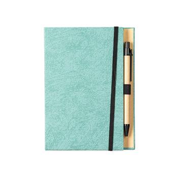 Bloco de Anotações com Autoadesivos e Caneta e Pauta