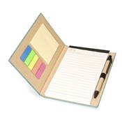 Bloco de Anotações com Autoadesivos e Caneta e Pauta
