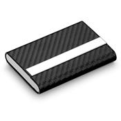 Porta cartões em metal e c.sintético