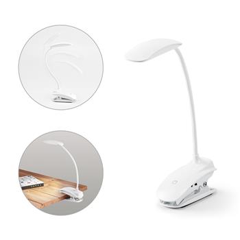 Luminária de mesa portátil em ABS e com LED COB
