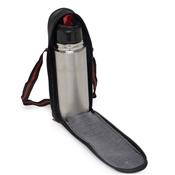 Garrafa Térmica Inox 350ml com Capa Protetora de Couro Sintético