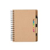 Caderno com Autoadesivos e Caneta