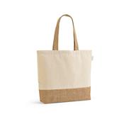 Sacola em 70% algodão reciclado e 30% poliéster reciclado