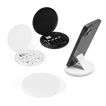 Conjunto cabo e adaptadores de carregamento super-rápido em ABS