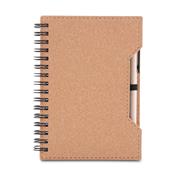 Caderno de Papelão com Caneta