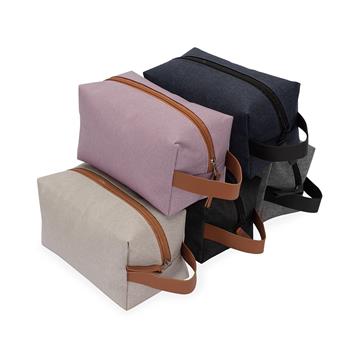 Necessaire Nylon C/ Alça de Couro