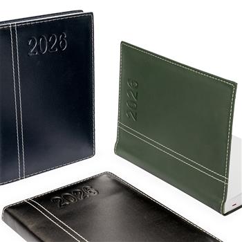 Agenda Diária, Capa Preto e Azul 2 listras